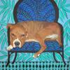 Pitbull,Staffordshire Bull Terrier,Dog art today,commission,dog,portrait,Lambertville,NJ,artist,Judy Henn,fineart,original,painting,gifts,mugs,totes,tshirts